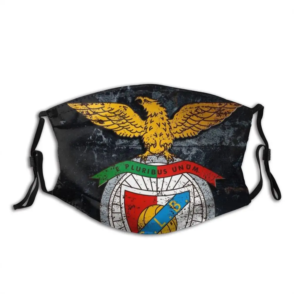 S.L. Забавная многоразовая фильтровальная маска для лица Benfica Reds с забавным