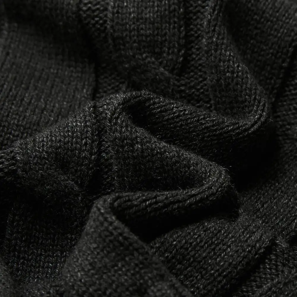 

VROKINO 2020Autumn and Winter Turtleneck Sweater Men's Fashion Jacquard Knit Pullover Brand Clothing