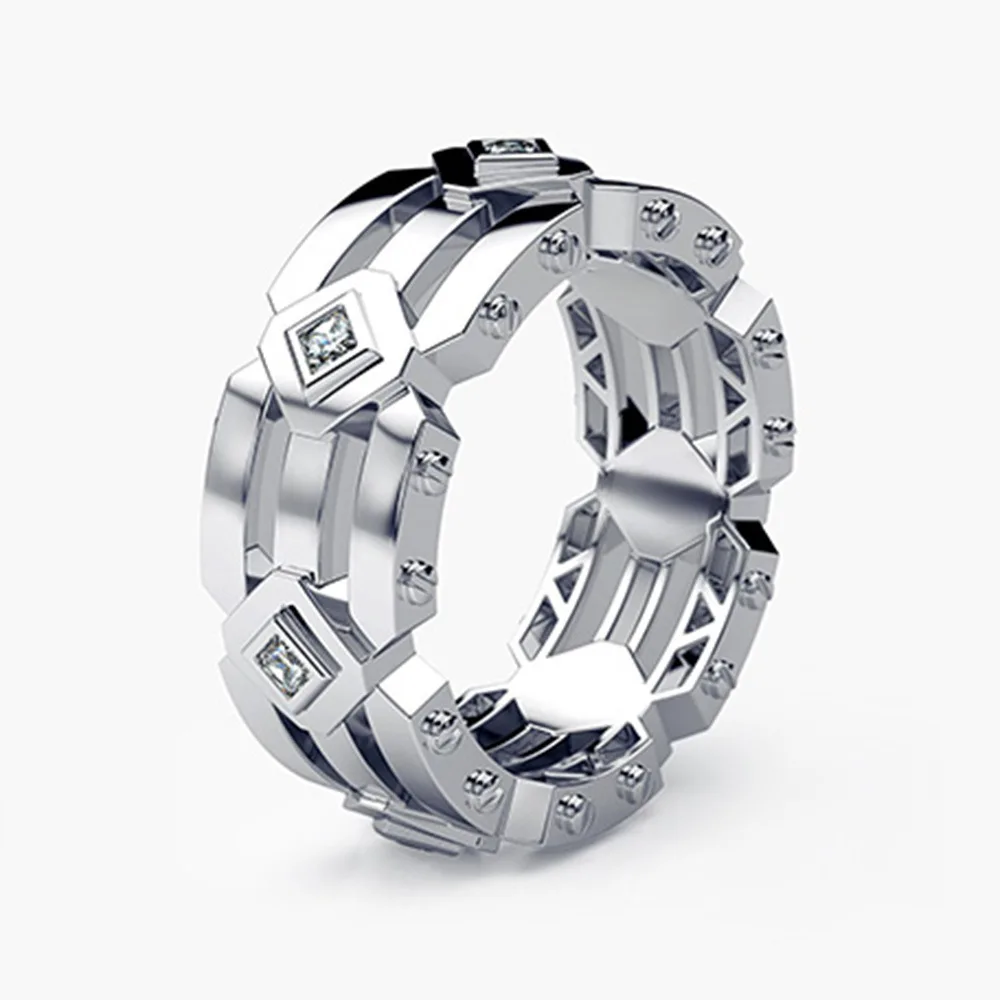 Современные кольца для мужчин свадебные модные ювелирные изделия Новое Женское