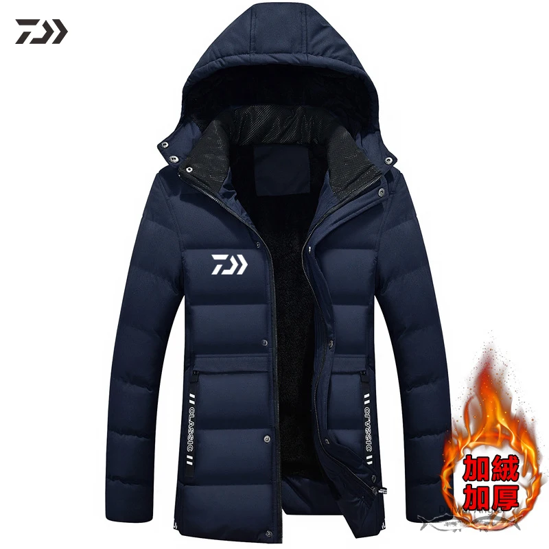 Куртка Daiwa Водонепроницаемая Толстая теплая уличная одежда для рыбалки Мужская