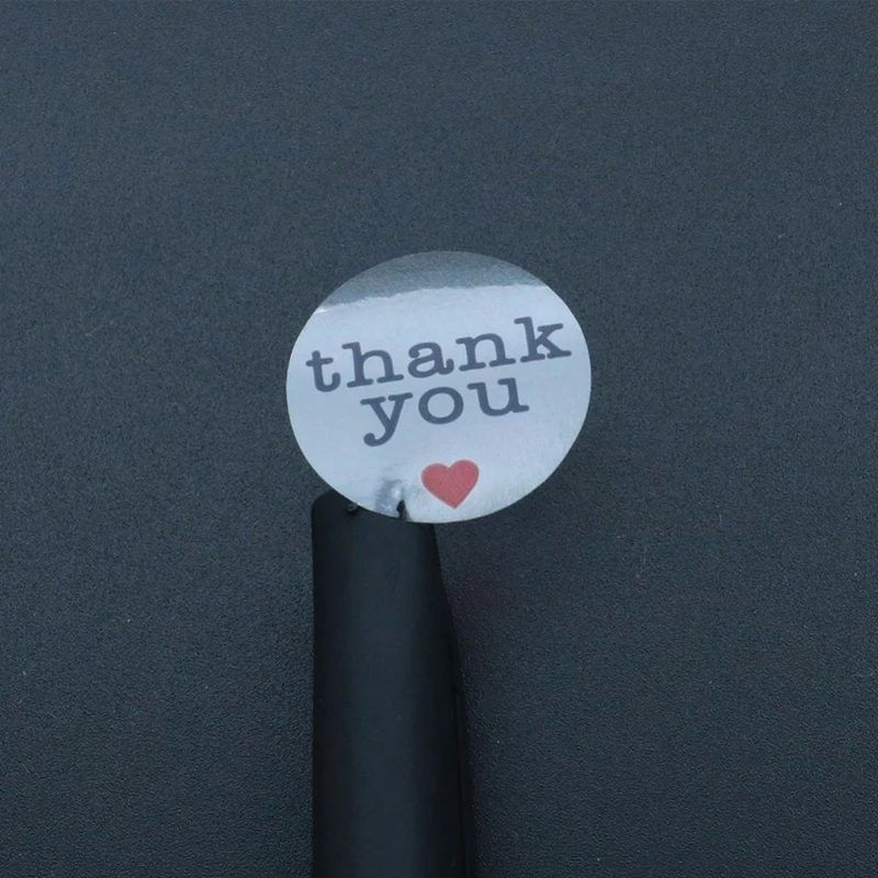 500 шт круглые прозрачные наклейки с красным сердцем этикетки для печати 1 дюйм