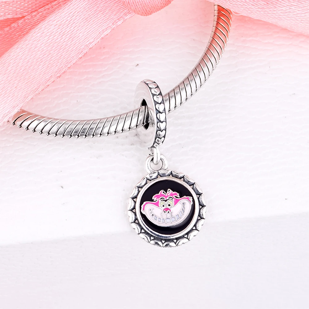 Шарм QANDOCCI для браслета Пандоры Чеширский кот изготовления ювелирных изделий из