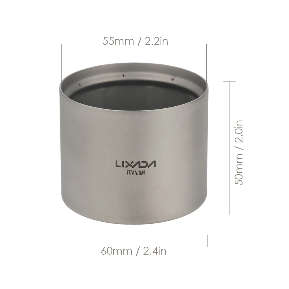 Lixada Mini Alcohol Stove Lightweight Titanium Liquid Spirit Furnace for Outdoor Camping Backpacking Hiking | Спорт и развлечения
