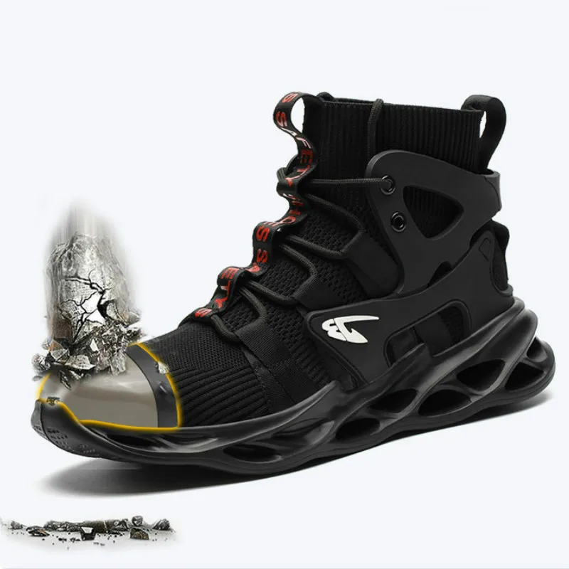 

Work Safety Boots Winter Shoes Steel Toe Work Boots Indestructible Safety Shoes Men Breathable Sneakers Zapatos De Hombre 2021