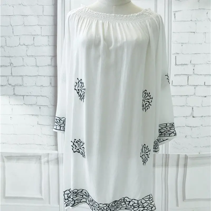 Вискозная Пляжная накидка с вышивкой купальник женские накидки для бикини