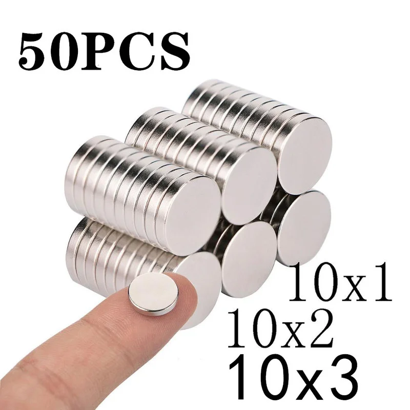 

5 10 20 50PCS 10x1 10x2 10x3mm Round Magnet Powerful Magnet Rare Earth Neodymium Magnet