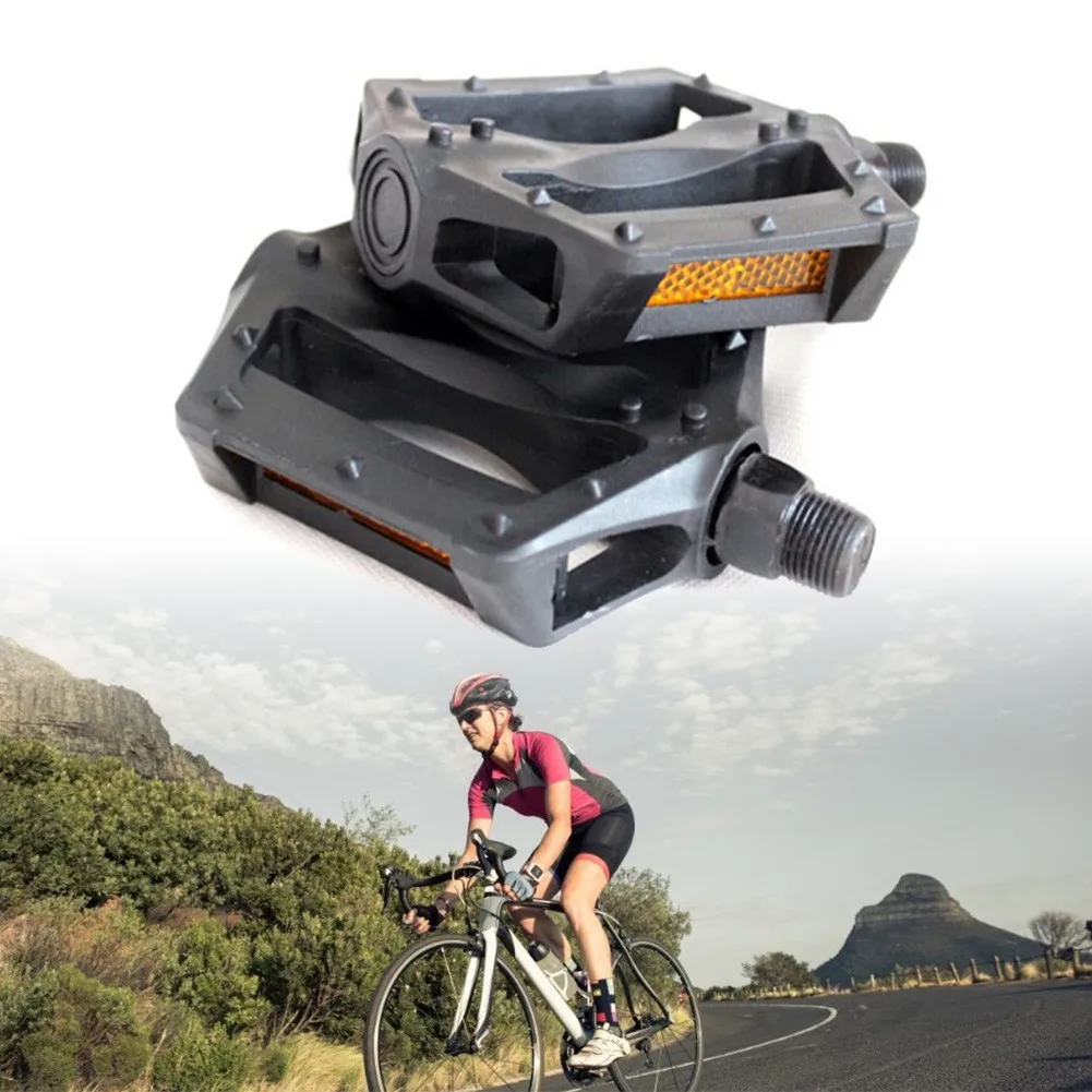 

Mountain Bike Pedal Ultra-light 4 Bearing MTB Bicycle Pedals Bicicleta 9/16in For Road Cycling Pedals Built In Reflective Strips