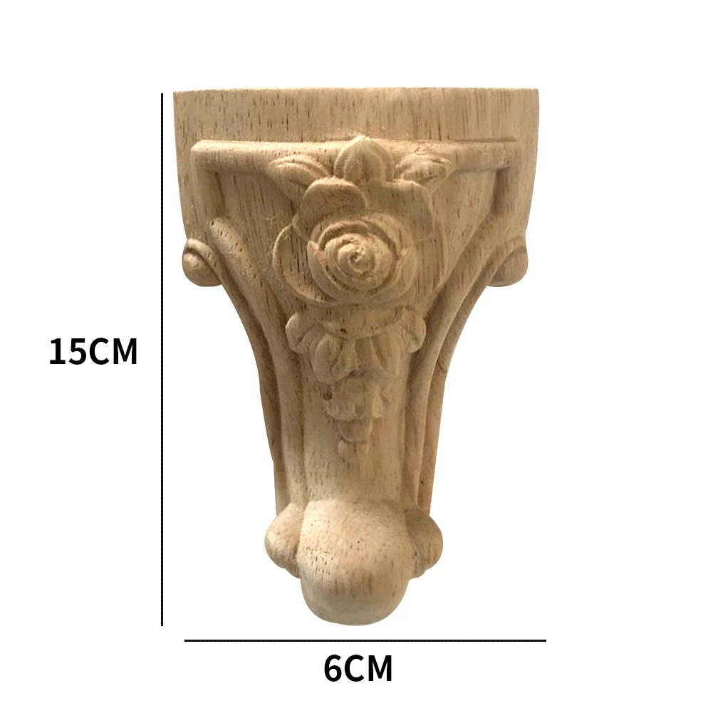 

European Style Cabinet Sofa Replacement Anti Scratch Tea Table Furniture Legs Craft Easy Install Home Accessories Wood Carving