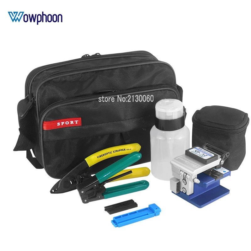 

8pcs/pk FTTH Kit Set with FC-6S Fiber Cleaver CFS-2 2 Port Stripper