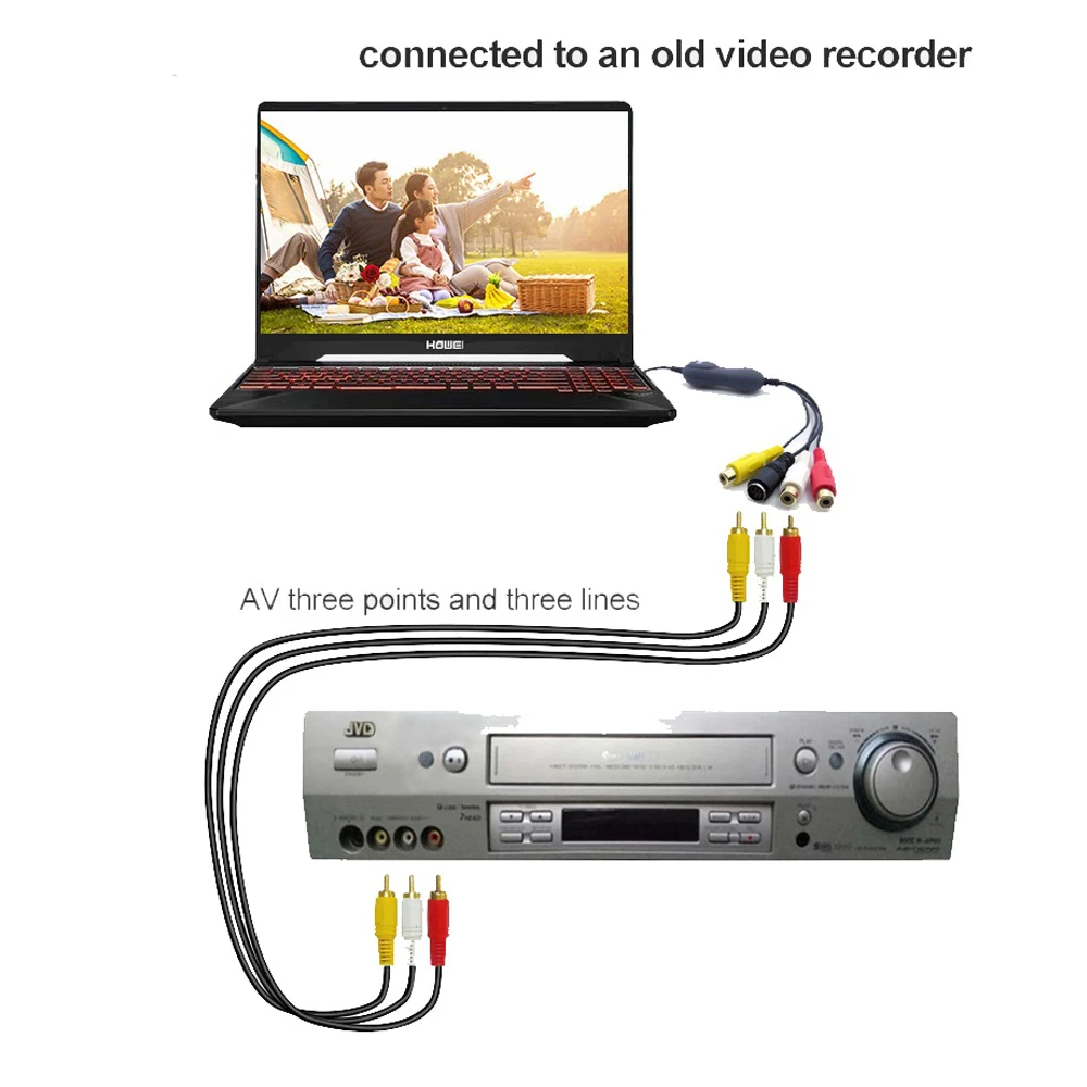 UVC стандарт USB2.0 видео Аудио Захват для windows mac linux захват аналогового аудио в