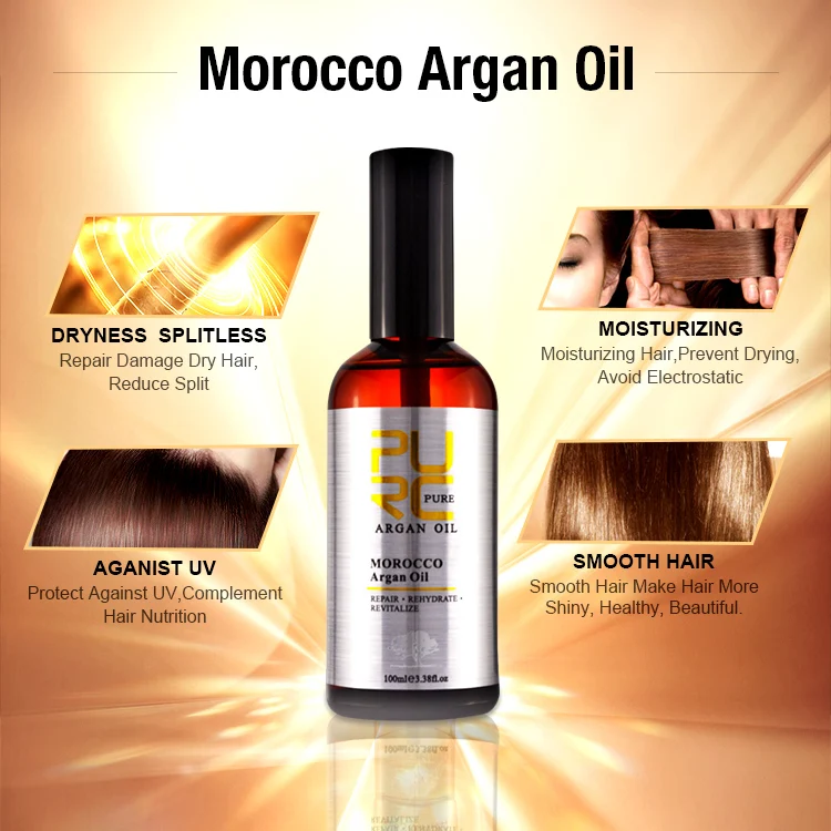 2021 аргановое марокканское масло PURC 100 мл для восстановления поврежденных волос
