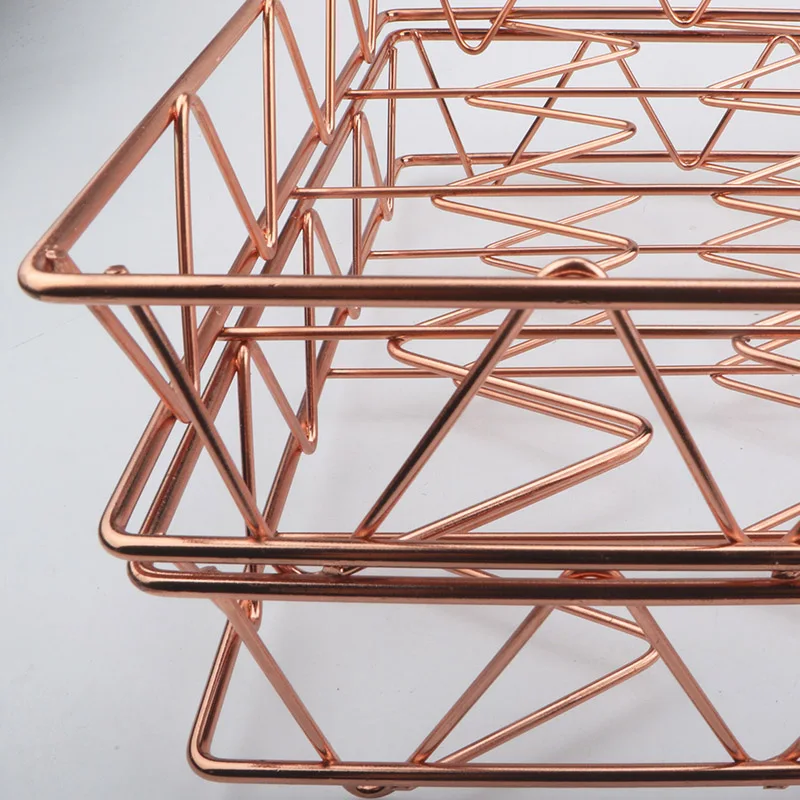 Настольный органайзер для файлов металлический Штабелируемый поднос писем