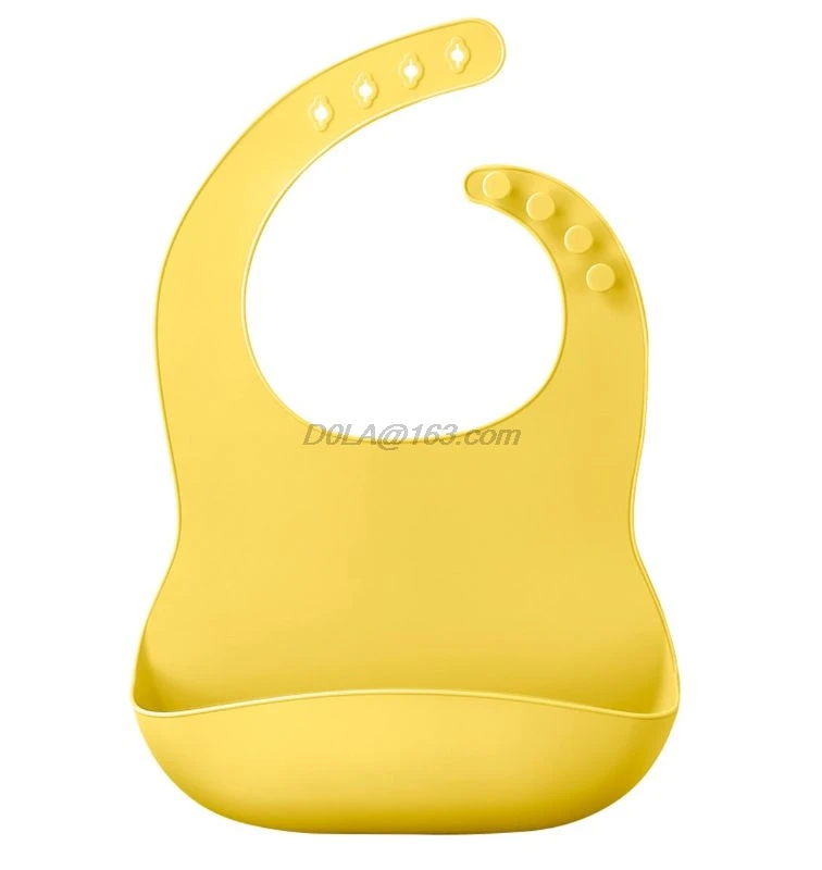 

Слюнявчик силиконовый однотонный для новорожденных, модный нагрудник-бандана
