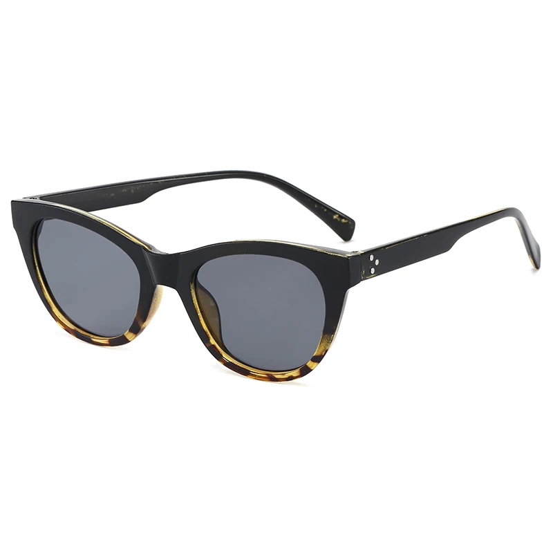 

2020 NEW Fashion Round Cat Eye Sun Glasses Brand Design Women Men Vintage Colorful Cateye Sunglasses Rivet Oculos De Sol UV400