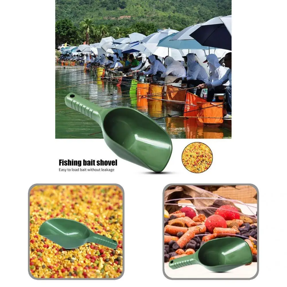 

Stylish Bait Scoop Reusable Solid Color Smooth Surface Baiting Spoon Throw Baits Casting Scoop Bait Scoop