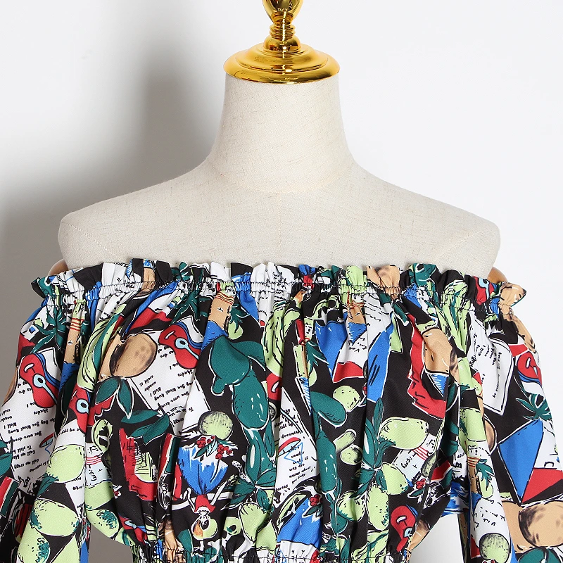 TWOTWINSTYLE комплект из двух предметов с принтом хит цвета женский короткий топ