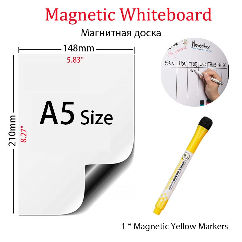 

Маркерная доска ТеШен, белая, сухая, А5