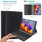 Чехол с клавиатурой для Samsung Galaxy Tab S7 плюс S7 + SM-T970 SM-T976B 12,4 дюймов кожа чехол для S7 плюс T970 T975 сенсорная клавиатура