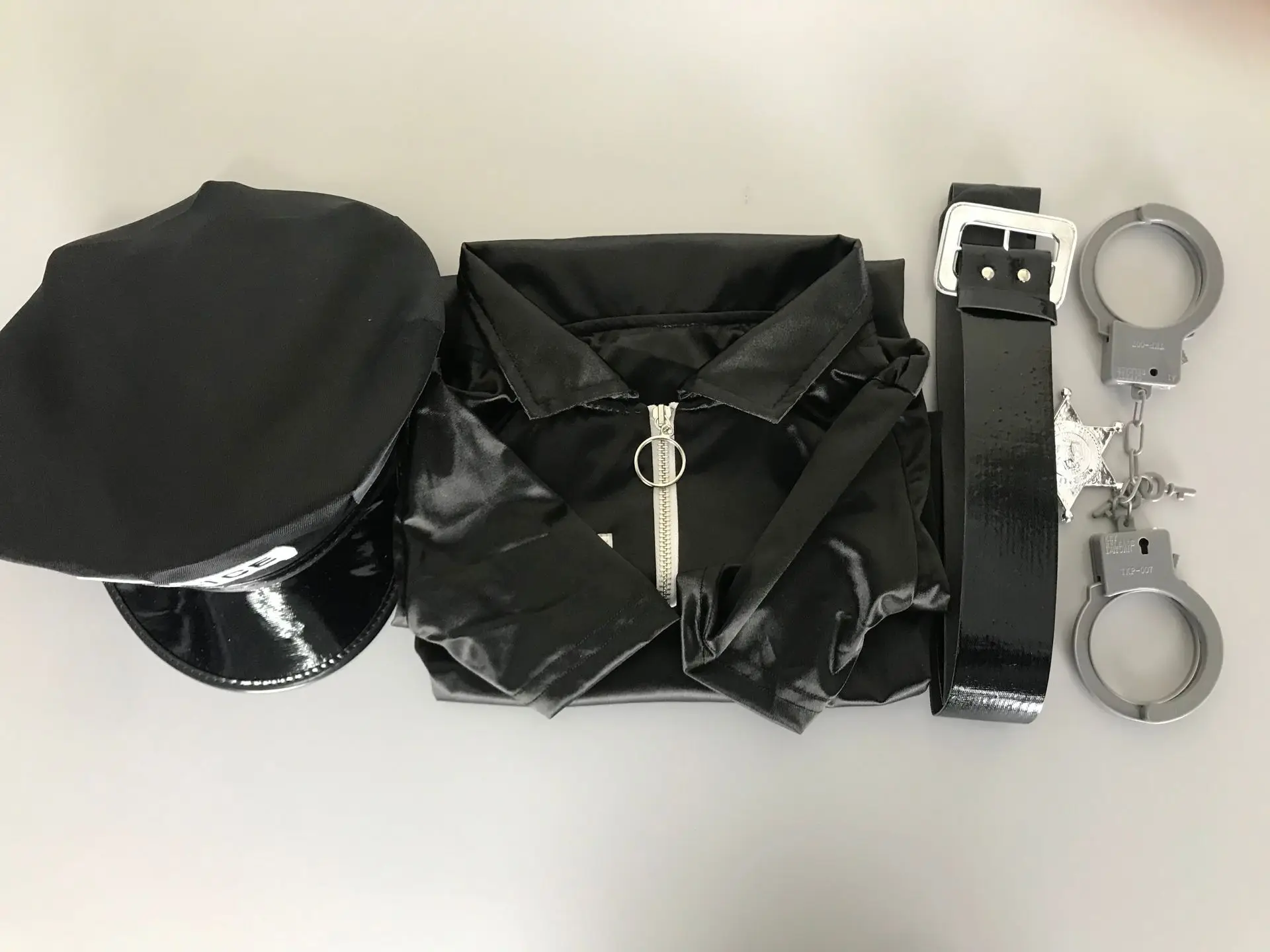 6 шт./компл. костюм сексуального полицейского офицера черная полицейская