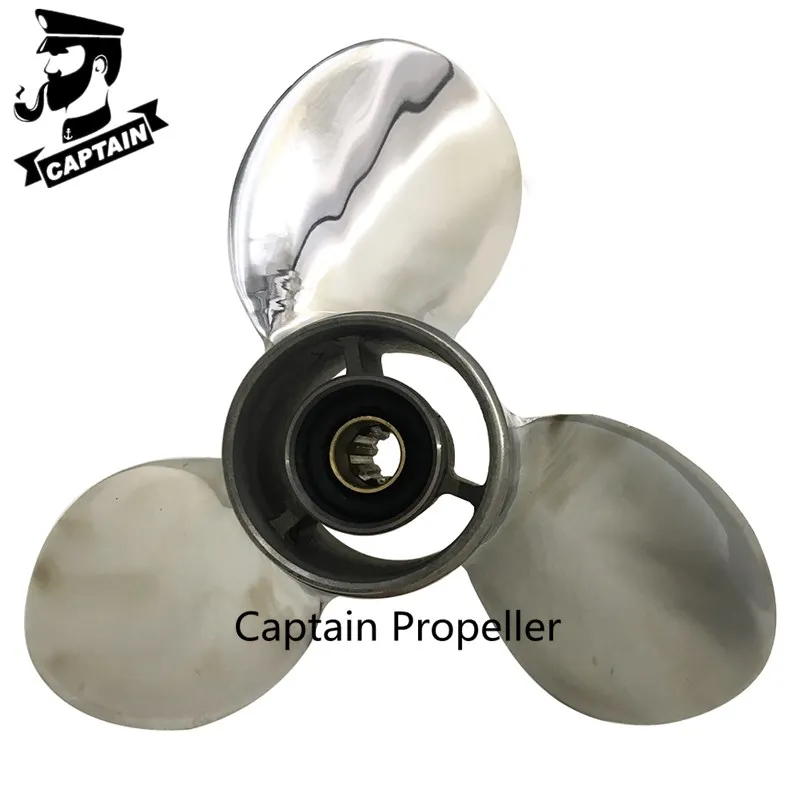 Подвесной Двигатель Captain Propeller 9 1/4x12 подходит для подвесных двигателей Yamaha HP F9.9 15HP