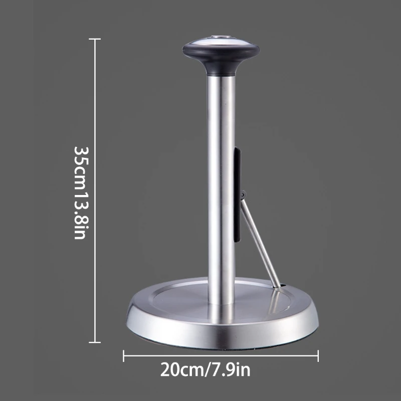 

Adjustable Arm Desktop Roll Paper Holder Tables Dinner Stainless Steel Napkin Holders Easy to Tear Paper Towel Dispenser