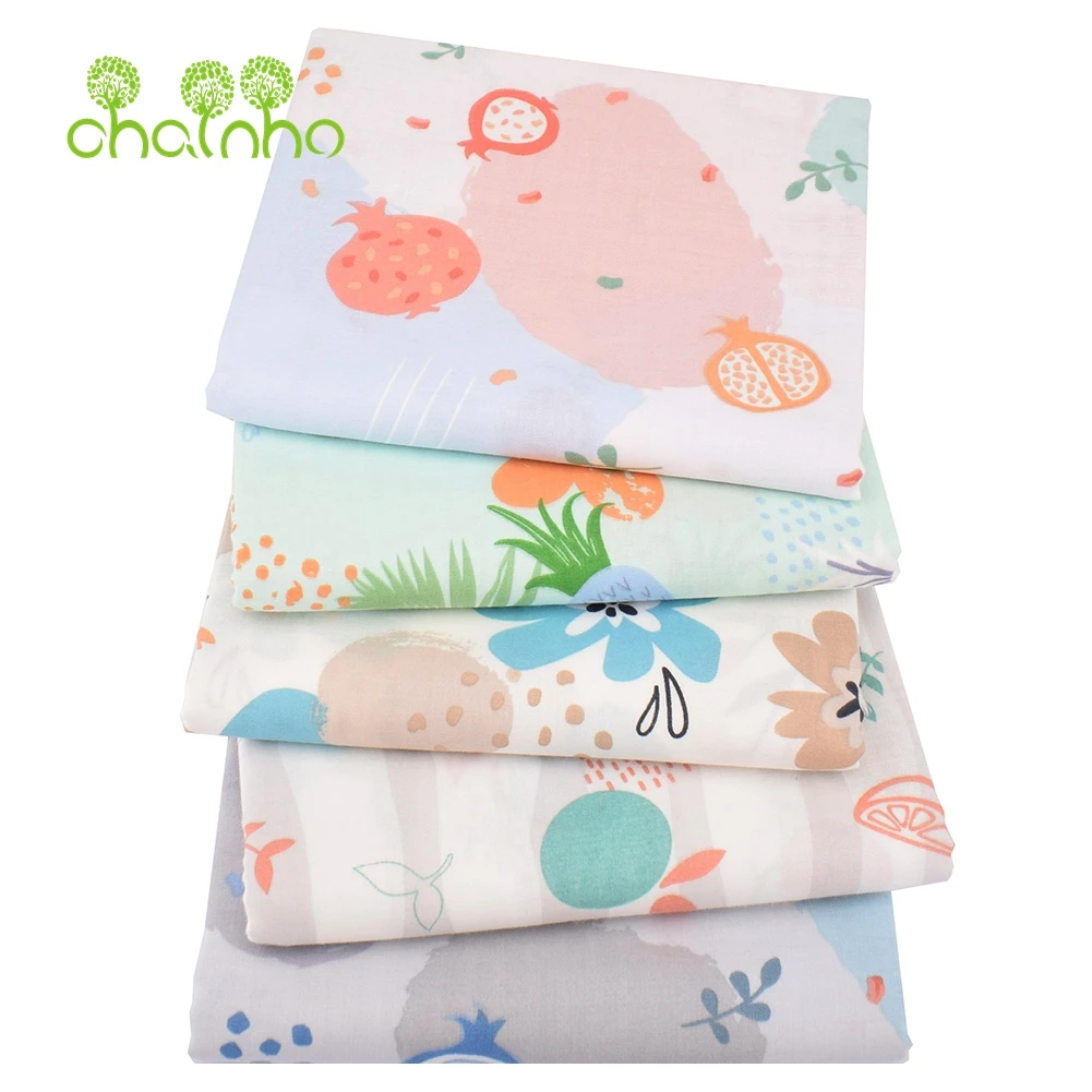 Chainho,Cotton Gauze Fabric,Fruit Series,Double Layer for DIY Sewing & Quilting,Baby Bath Towel,Under Ware,Diapers,Bibs Material