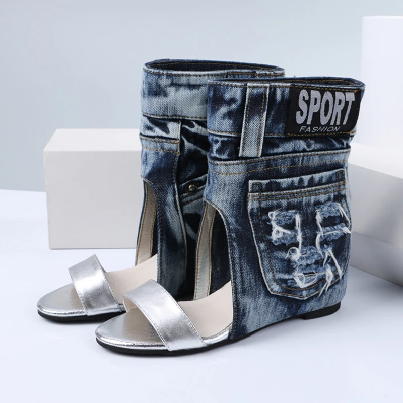 Летняя ковбойская обувь женские босоножки из козьей кожи на высоком каблуке