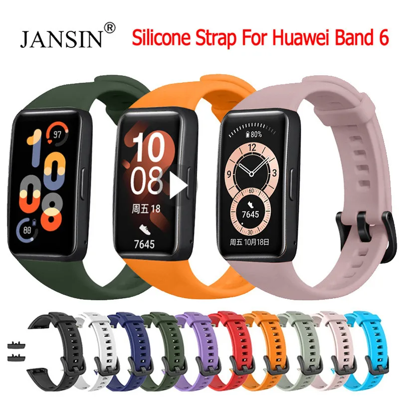 

Soft Silicone Sport Band Strap For Huawei Band 6 Smart Wristband Bracelet Replacement Strap For Huawei Honor Band 6 Watchband