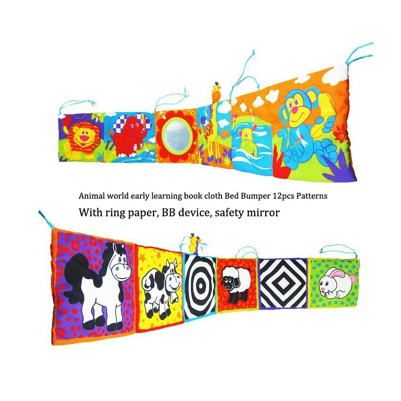 Высокое качество книга из ткани для детей мобильные игрушки на кроватку кровать