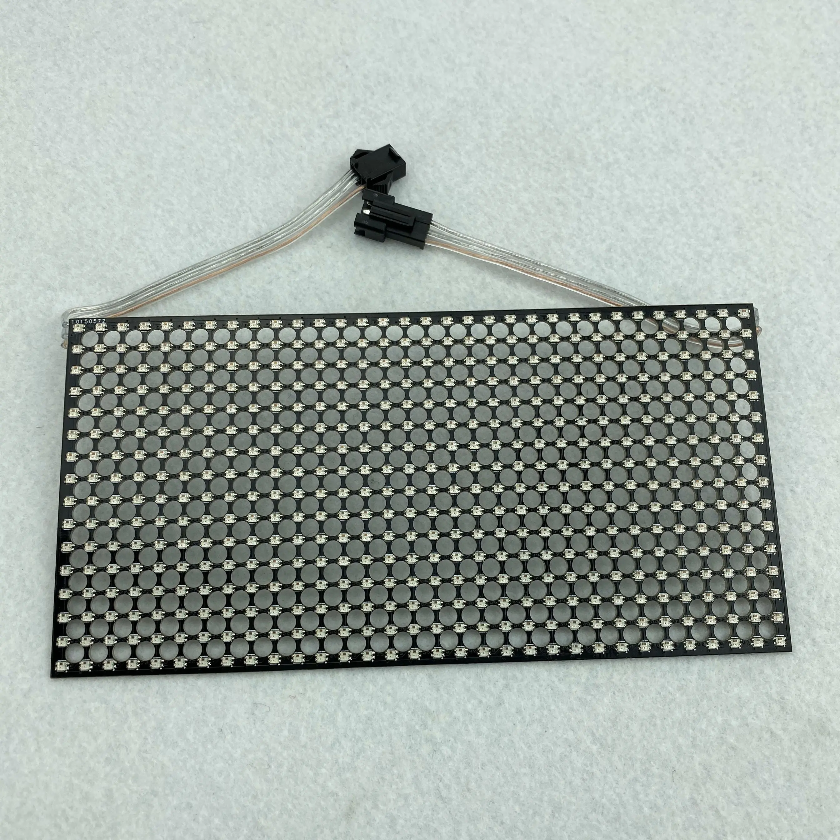 P5mm P9823F IC; SMD 18*32 пикселей светодиодный адресуемый жесткий панельный светильник, размер: 90 мм* 160 мм, DC5V вход; Черная печатная плата