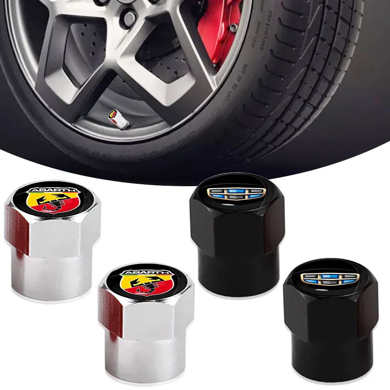 

4pcs Car Tire Valve Cap Metal Hexagon Valve Cap for Saab 93 Aero Vector Sport Hatch Radio Pantalla Android 95 Car Accessories
