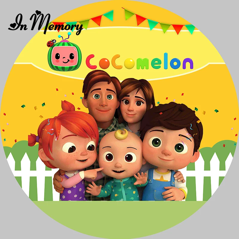 Фоны для фотосъемки в семейном стиле с изображением круглого круга кокомиона