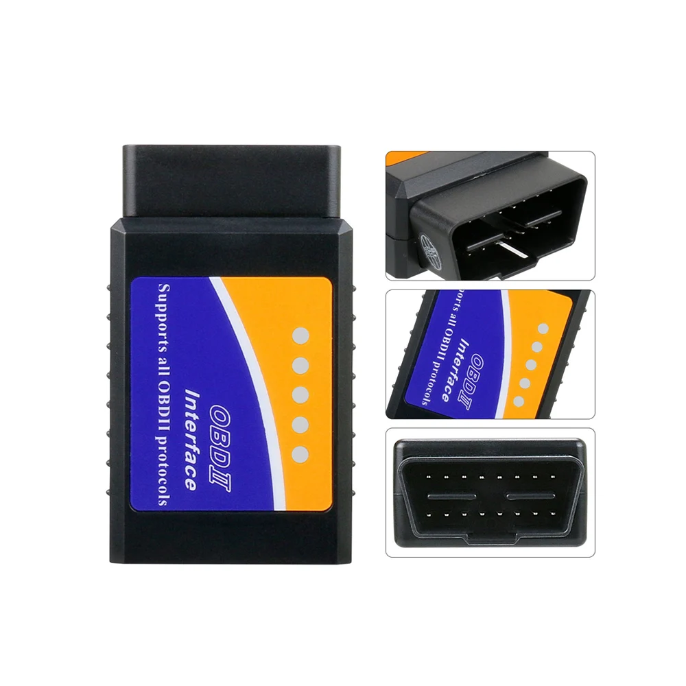 Диагностический сканер интерфейса автомобиля V1.5 Bluetooth Elm327 OBD2 II диагностический
