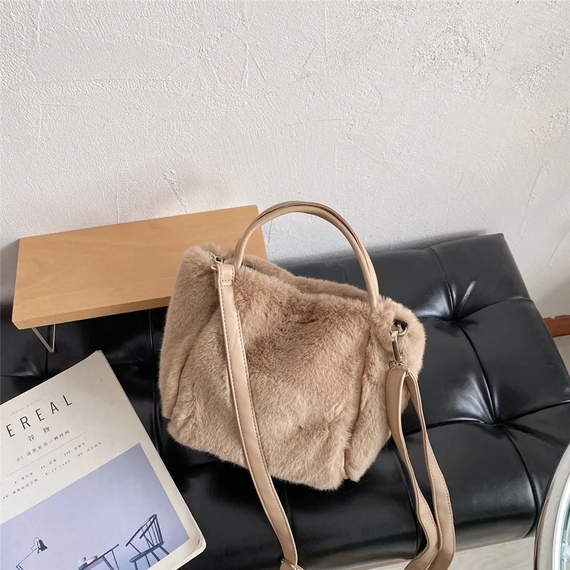 

Large Capacity Women Bucket Bag 2021 Autumn and Winter New Fashion Simple Handbag Single Shoulder Messenger Bags