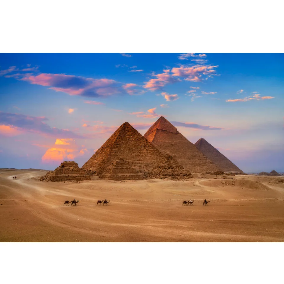 Алмазная 5D картина сделай сам Пирамида и верблюд полноразмерная/круглая мозаика