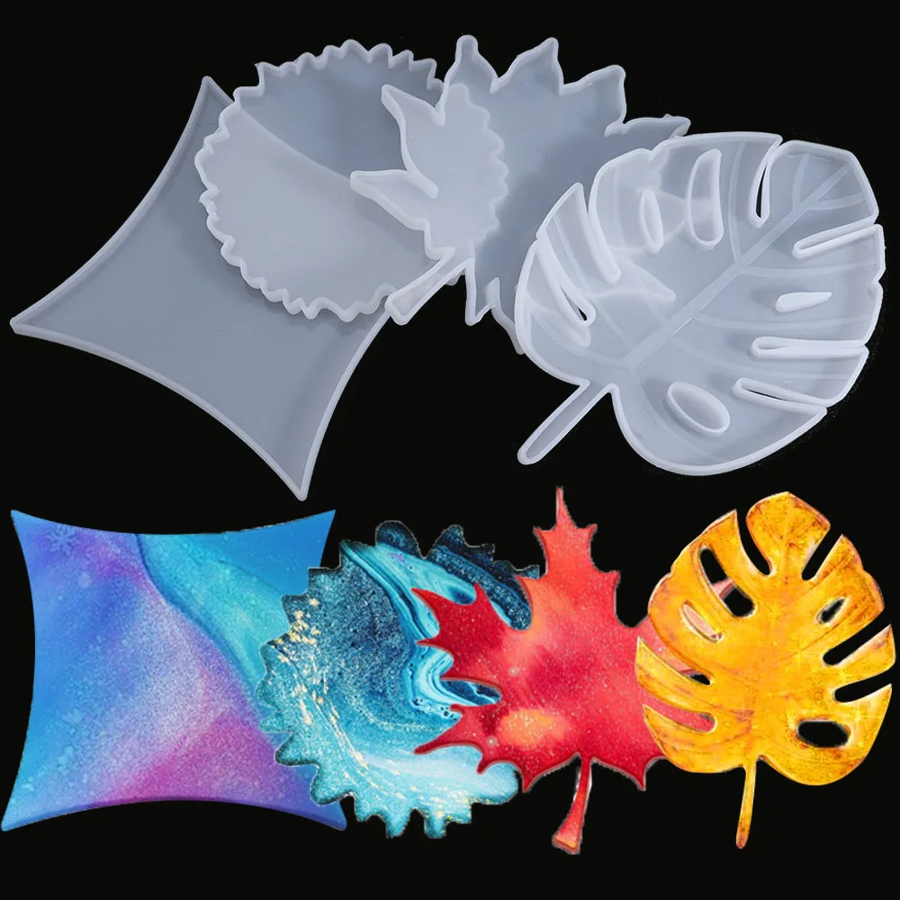 

Силиконовые формы в виде кленового листа, формы для уф смолы и эпоксидной смолы, форма для забрасывания хрустальных подставок «сделай сам», инструмент для изготовления украшений для вечеринок