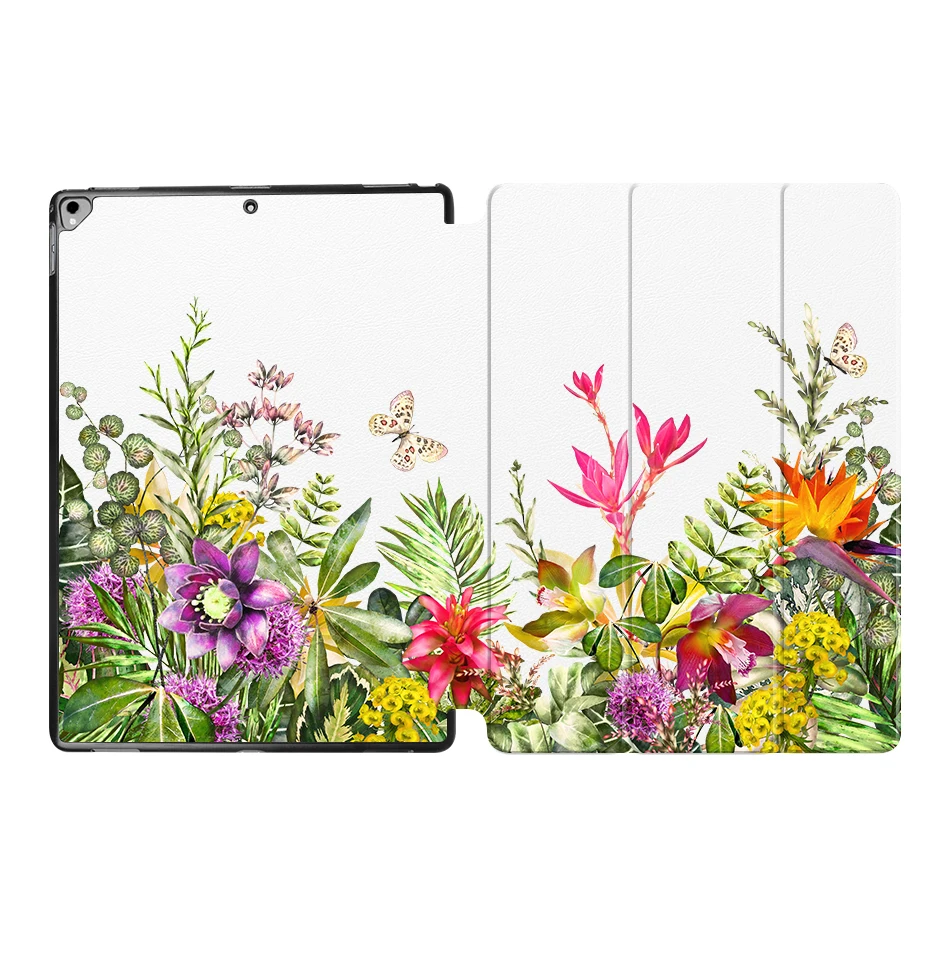 IP09 MTT Flower чехол для планшета для iPad Pro 12,9 '' из искусственной кожи откидная подставка смарт-чехол защитный чехол A1584 A1652 A1670 A1671 - Цвет: IP09