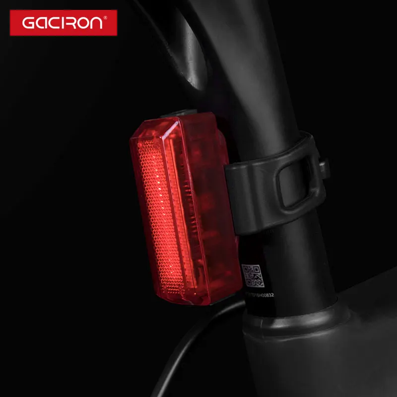 GACIRON W11 велосипедный светильник водонепроницаемый задний светодиодный USB