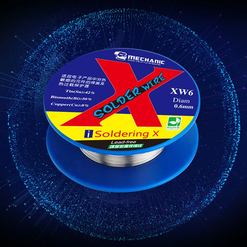 Механический низкотемпературный паяльный провод 138 ℃ 40G без свинца 0 5 6 мм для iPhone