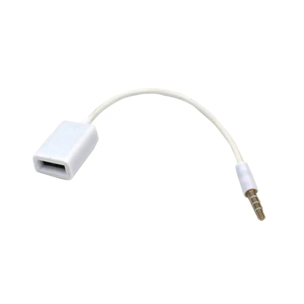 Портативный AUX к USB 3 5 мм штекер Aux аудио разъем 2 0 Женский кабель конвертер шнур