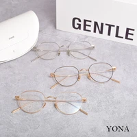 korea gm 2021 new style round metal prescription eyeglasses frame gentle yona optical glasses frame men women reading glasses