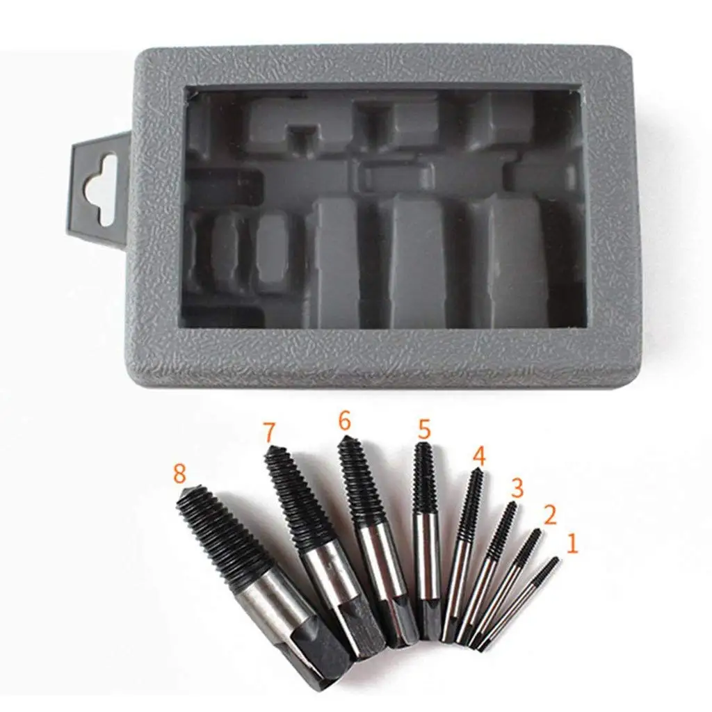 Съемник шпилек для снятия винтов набор из 8 шт. экстракторов поврежденных