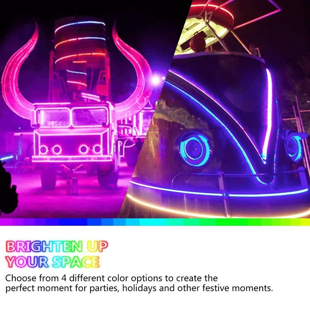 3m Drive Cold Light Dance Decoration Float Luminous Line Party (Without Battery) | Дом и сад