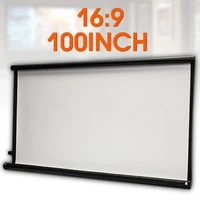 high brightness foldable 100 inch hd screen canvas 169 projector home theatre beamer projection screen movie projector screen