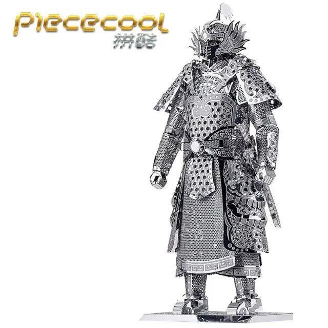 MMZ модель Piececool 3D металлическая головоломка полумесяц лезвие панцирь робот сборка Металлическая Модель Набор DIY 3D лазерная резка модель головоломка игрушки - Цвет: P049-S