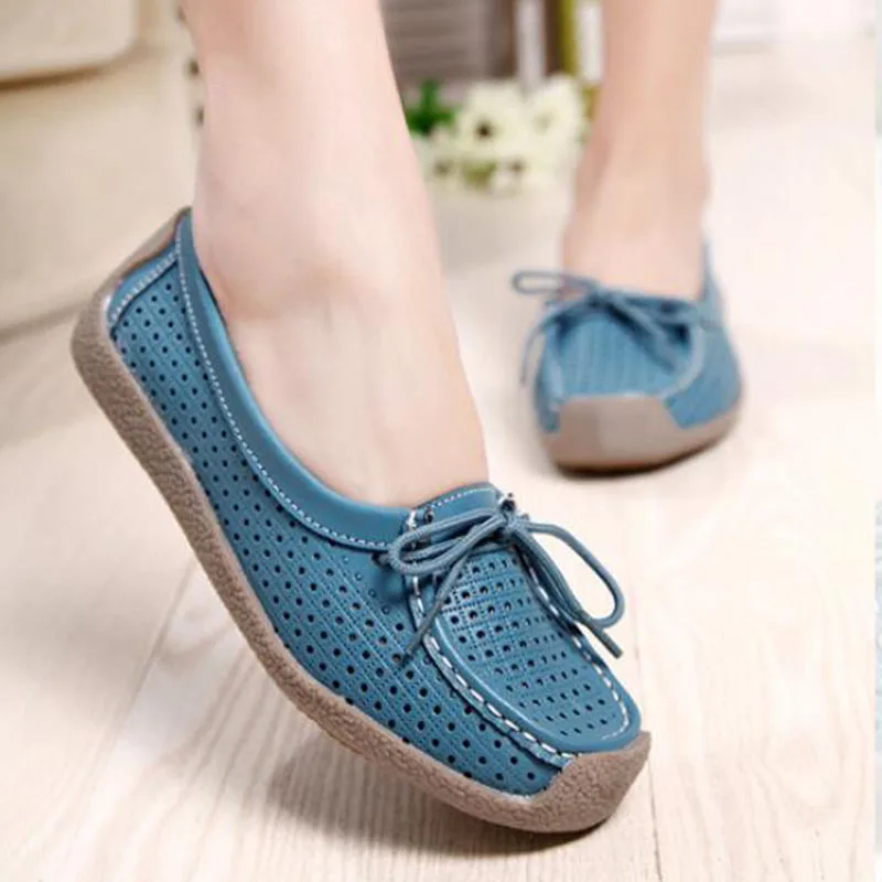 Женские мокасины из натуральной кожи 4 цвета E040|Обувь без каблука| |