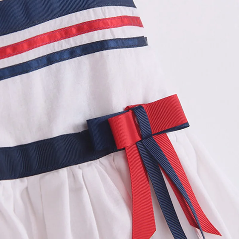 Nimble/платье для девочек свадебная одежда до колена с круглым вырезом хлопковые