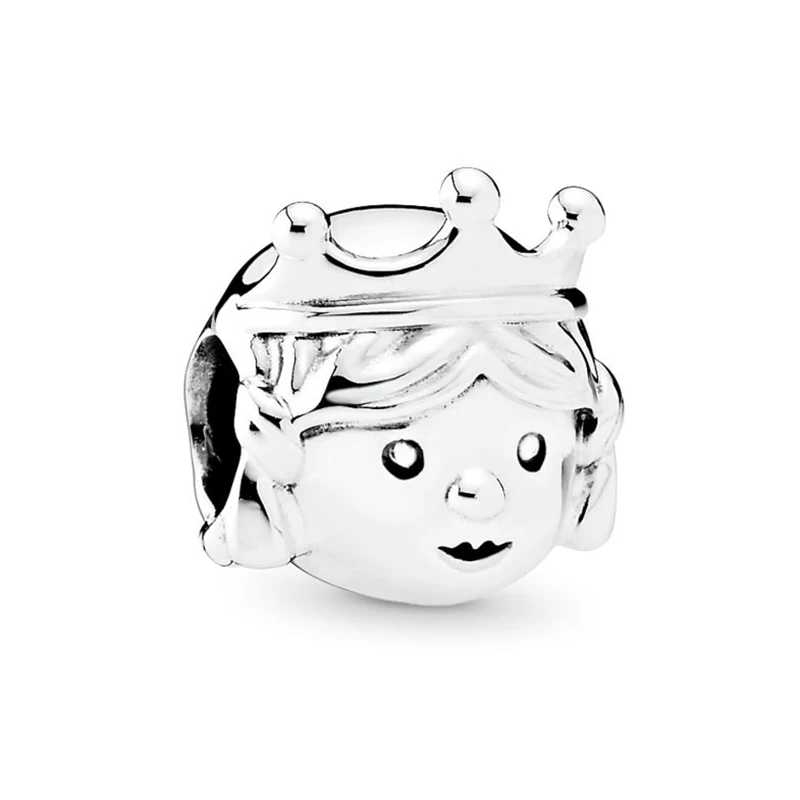 2Pcs/lot Little Prince Boy Princess Girl Charms Beads fit Pandora Bracelet Necklace for Women Jewelry DIY Jewelry Accessories - Цвет: A01