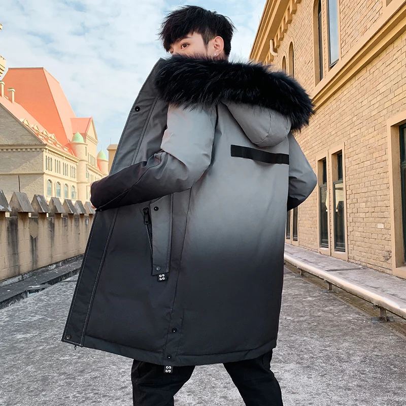 

long parkas winter jacket men 2020 New warm Windproof Casual Outerwear Padded Cotton Coat Big Pockets High Quality Parkas Men