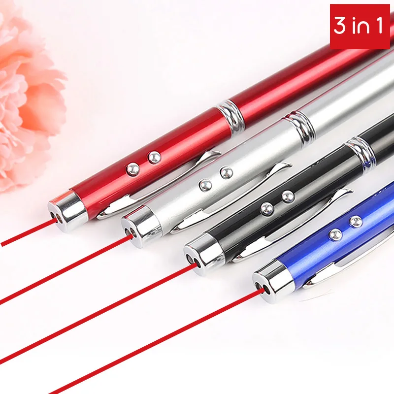 

10 шт., многофункциональная красная лазерная указка и Светодиодная лампа-фонарик